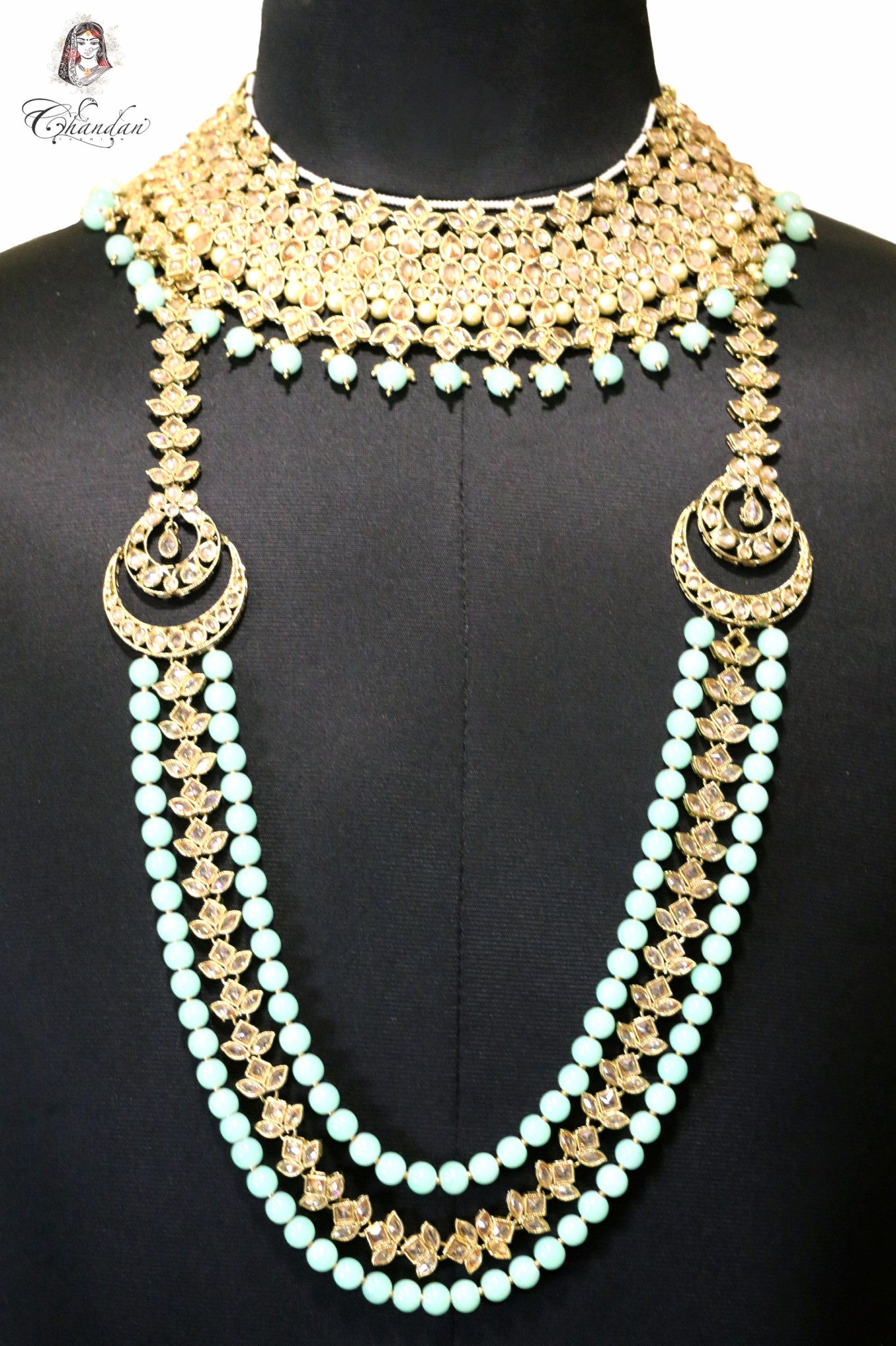 Sea green bridal set