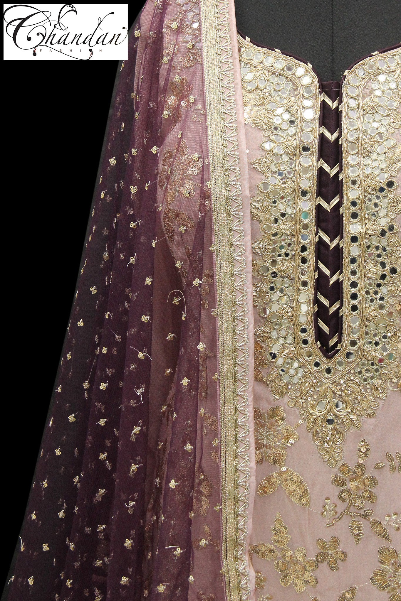 Sharara Suit with Zari Emb.