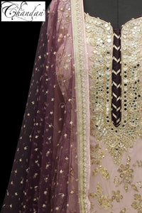 Sharara Suit with Zari Emb.