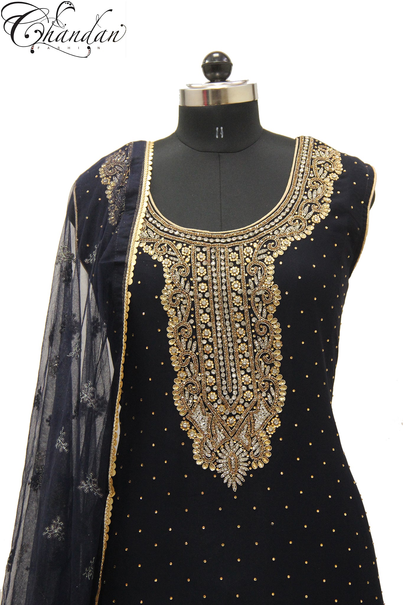 Sharara Suit With Golden work
