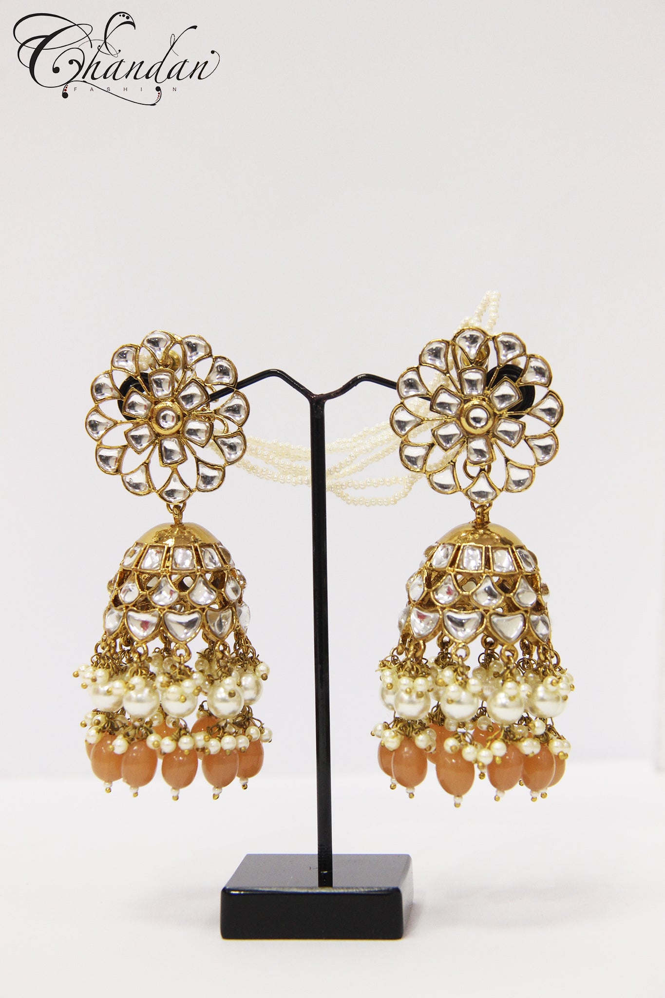 Polki Jhumki Earrings