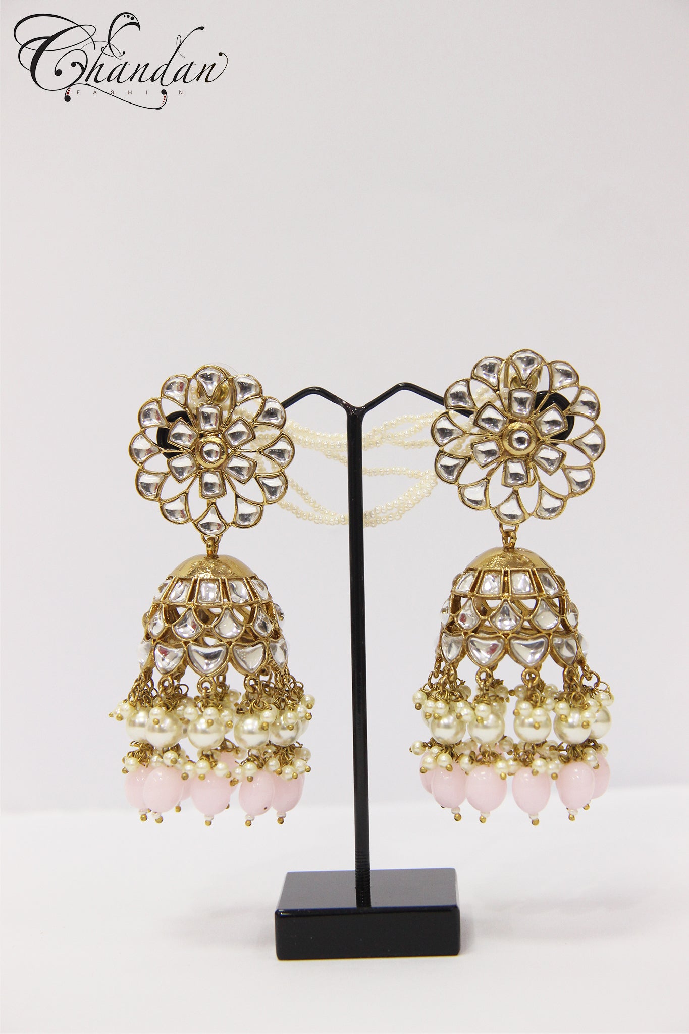 Polki Jhumki Earrings