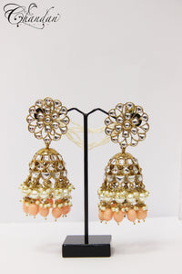 Polki Jhumki Earrings