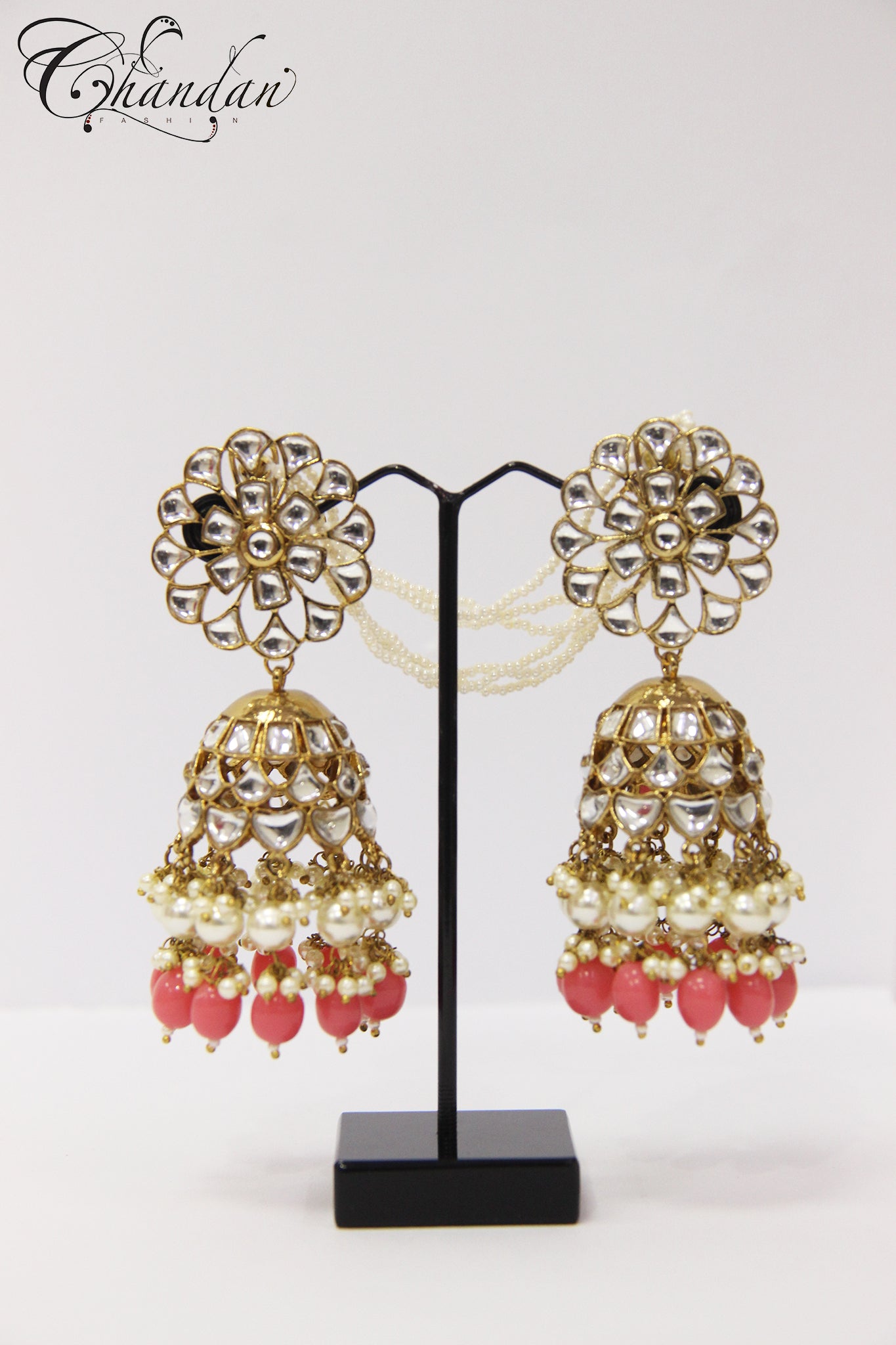 Polki Jhumki Earrings