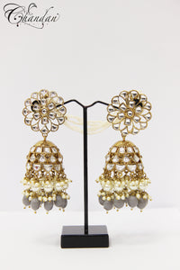 Polki Jhumki Earrings