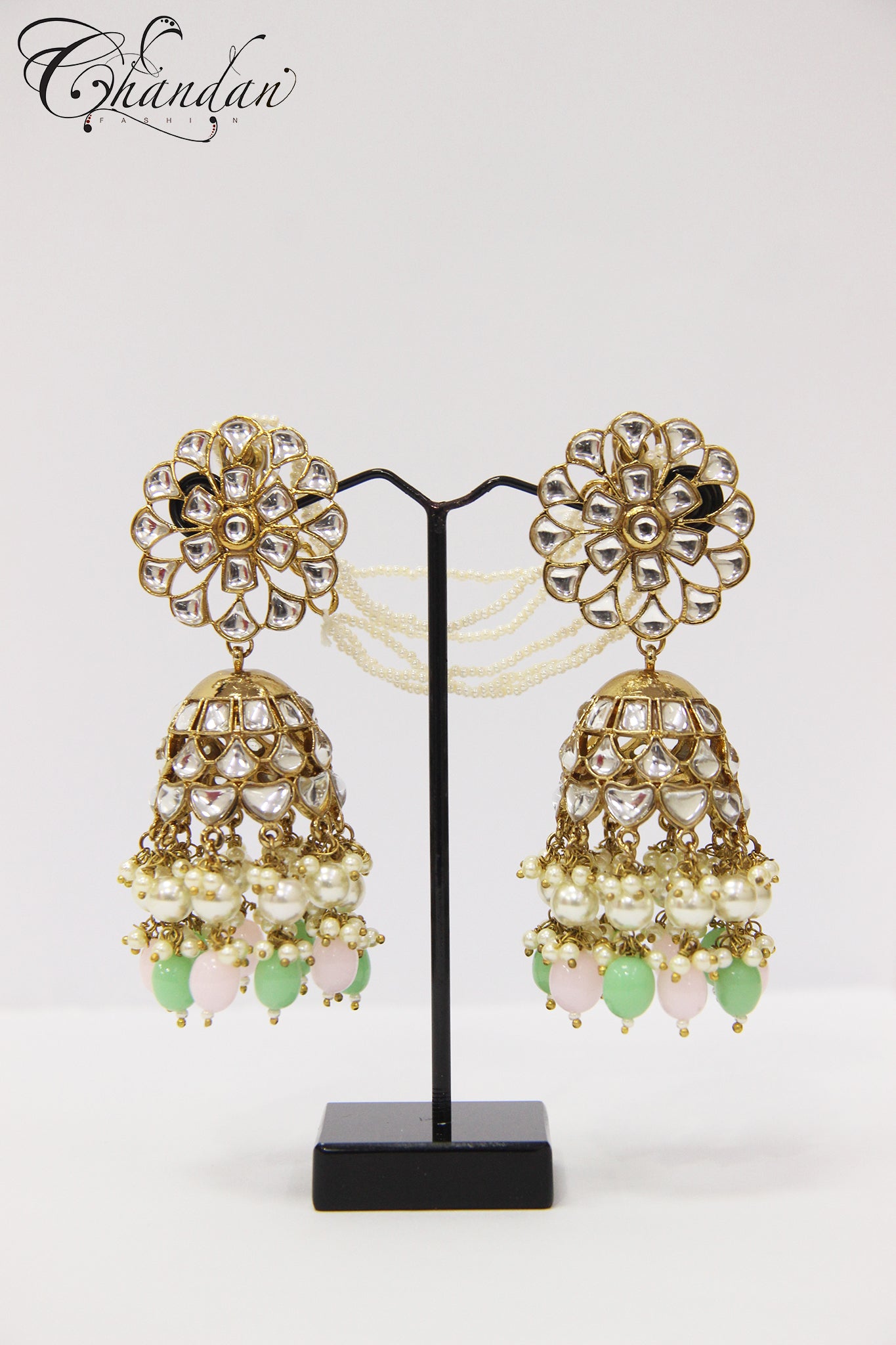 Polki Jhumki Earrings