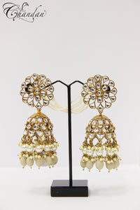 Polki Jhumki Earrings